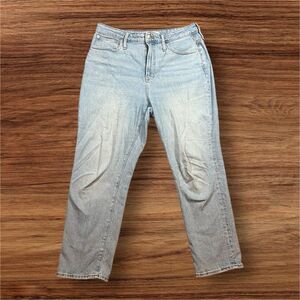 Madewell The Curvy Perfect Vintage Jean Light Wash Women's 30 High Rise Straight